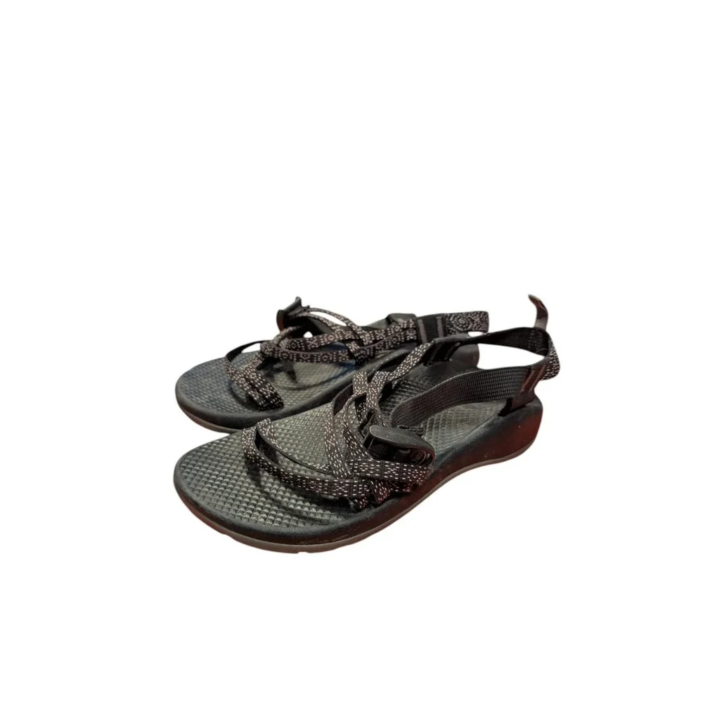 CHACO ZX1 Ecotread Open‎ Toe Sport Sandal 5 Hugs & Kisses Black Color Girls Wome